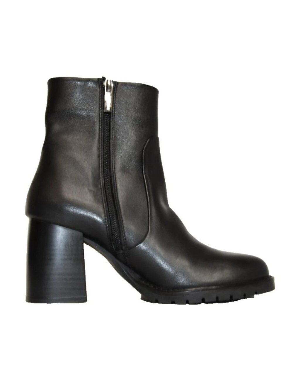 New! La Canadienne Livon Black Leather Zip Bootie Size 9 US DD550